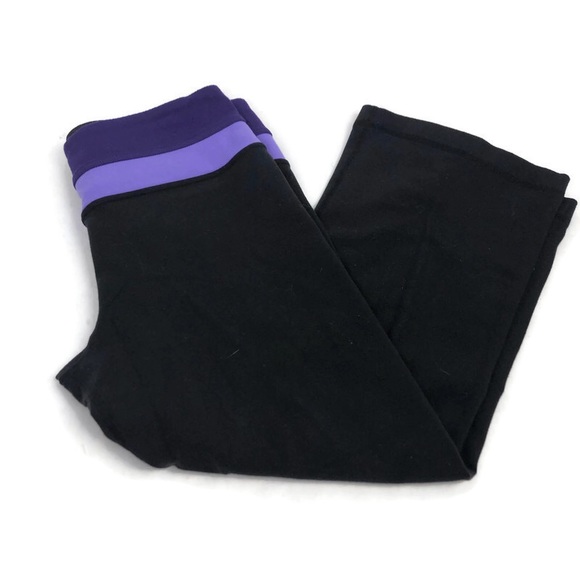 Lululemon Reversible Groove Crop Black/Purple